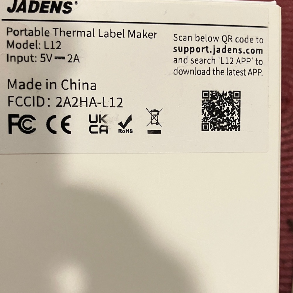 Portable Thermal Label Maker - Picture 2 of 3